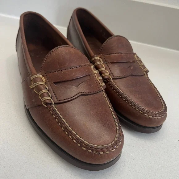 🔥🔥🔥 Polo Ralph Lauren Men :: Brown Edric Penny Loafers :: US :: No Box